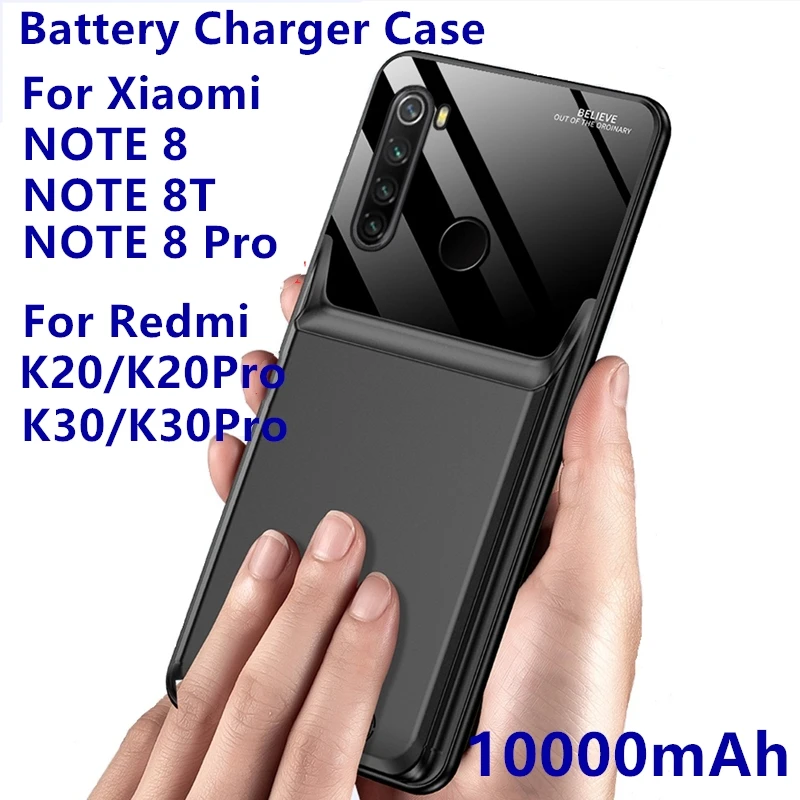 

Power Bank 10000mAh For Xiaomi Redmi Note 8T Note 8 8 Pro Battery Case External Backup Charger Case For Redmi K20 K20Pro K30 Pro
