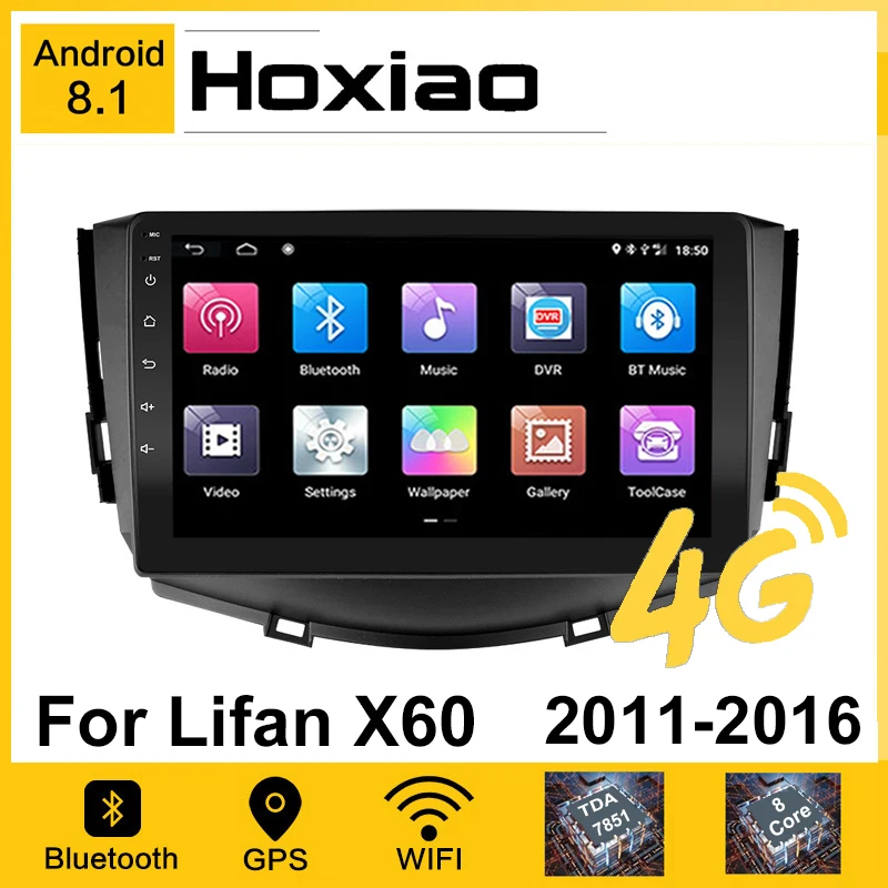 Автомагнитола 2 Din на Android 8 1 для Lifan X60 2011 2012 2013 2014 2016 2015 2018 2017 GPS AM навигация стерео