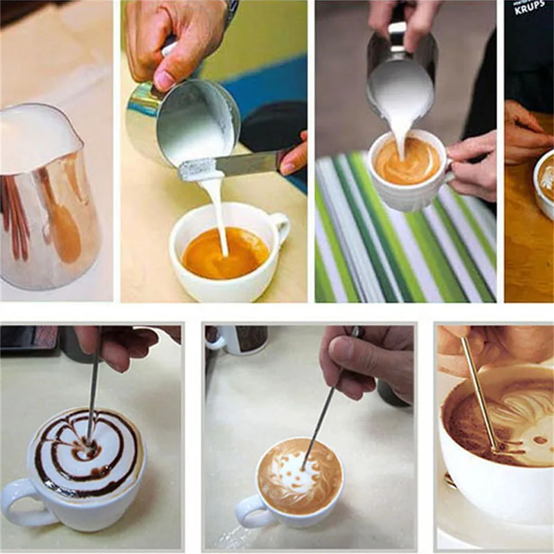 

Stainless Steel Milk Frothing Jug Thick Coffee Milk Foamer Mugs Italian Latte Art Jug Milk Pitcher Frother Cup 350/550/750Ml