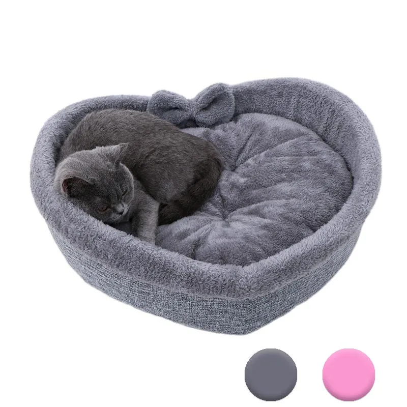 

Soft Cat Dog House Bed Pet Sleeping Bed Kennel Cotton Velvet Warm Pet Beds Litter Nest for Cats Dogs Indoor Dog Cat Accessories