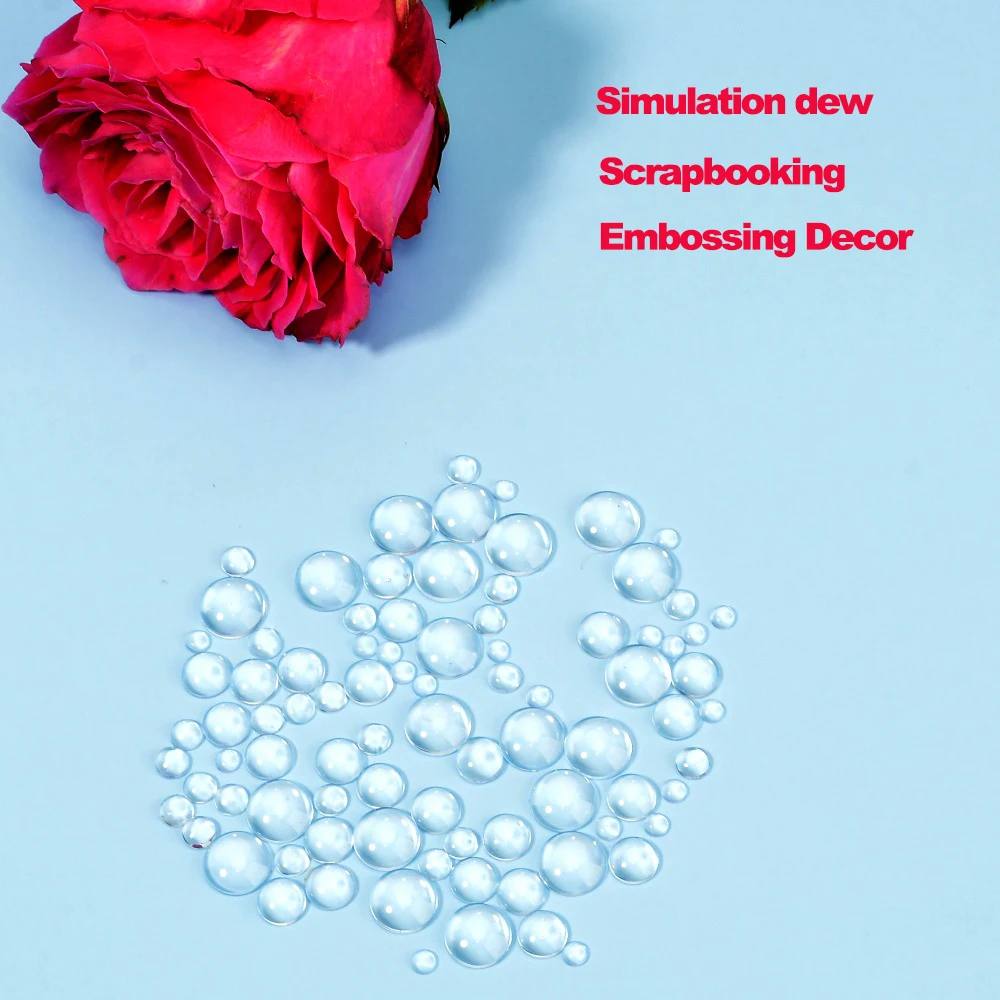 100/200/500pcs Simulation dewdrop waterdrop Cards Making Decor Accessories Metal Cutting Dies and Stamps Scrapbooking Embossing | Дом и сад