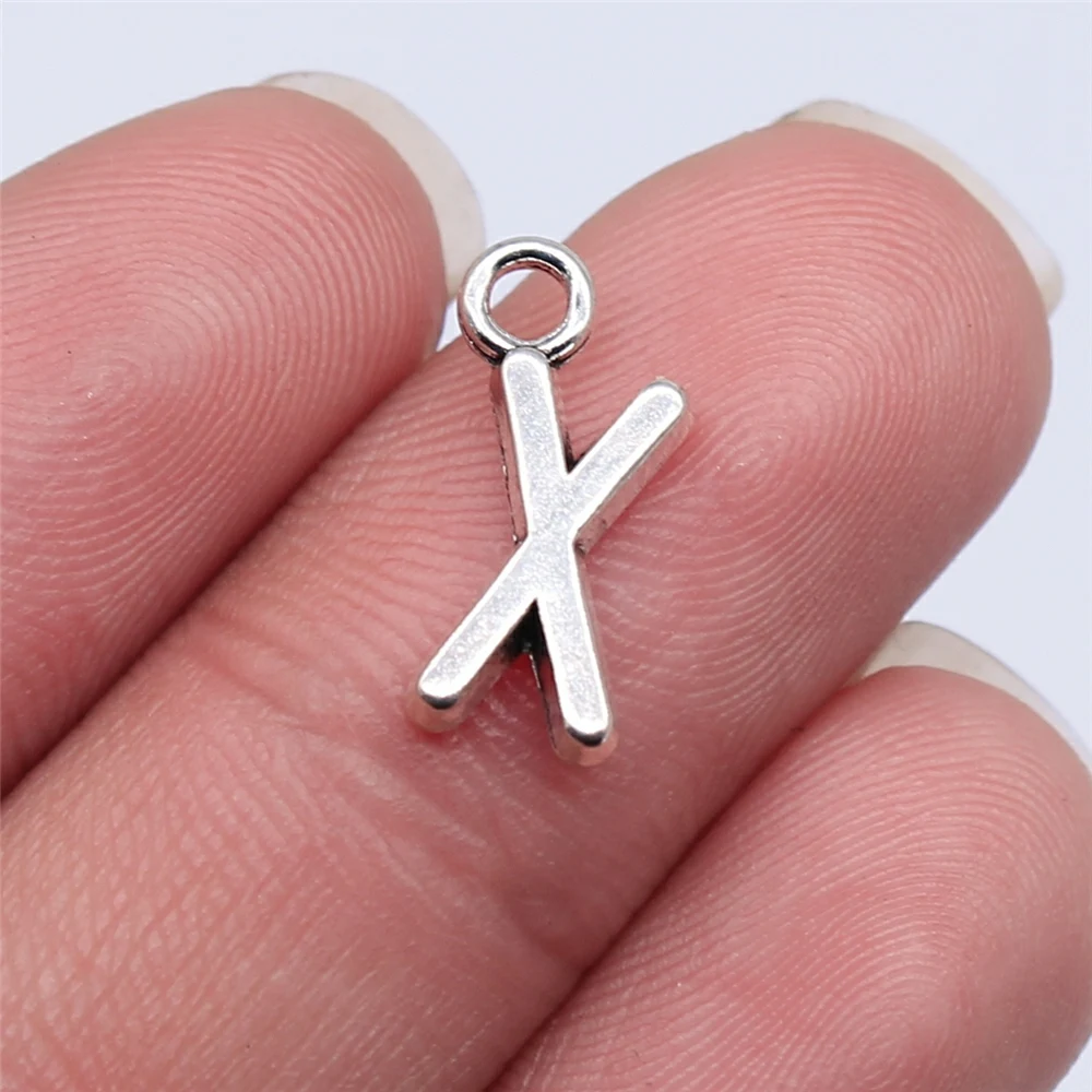 

Earring Charms For Jewelry Making 26pcs Letter X Charms 16mm Antique Silver Plated