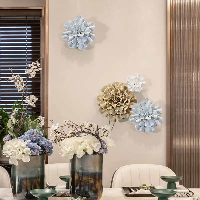 Современная керамическая настенная наклейка с цветами поделки фон для домашней