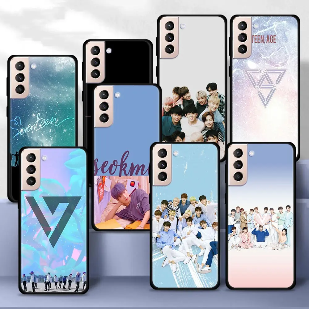 

Seventeen Kpop Boys Phone Case for Samsung Galaxy S20 FE S21 Ultra S10e S10Lite S10 S9 S8 Plus S7 Edge Silicone Cover Coque Bag