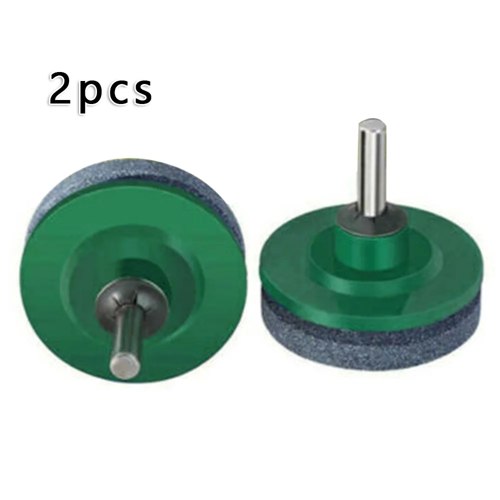

2pcs Lawn Mower Sharpener Lawn Mower Cut Garden Grinder Rotary Drill Blade