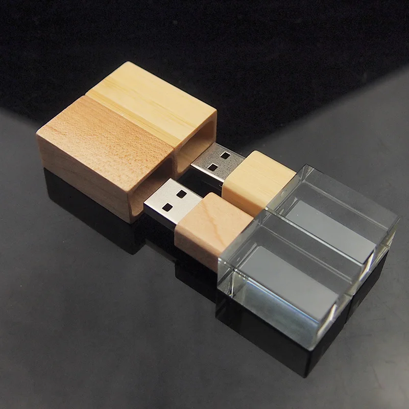 Реальная емкость, новинка, Бамбуковая древесина, кристалл, usb флеш-накопитель, карта памяти, 4 Гб, 128 Мб, 16 ГБ, 32 ГБ, 64 ГБ, флешка, подарки(более 10 шт., бесплатный логотип