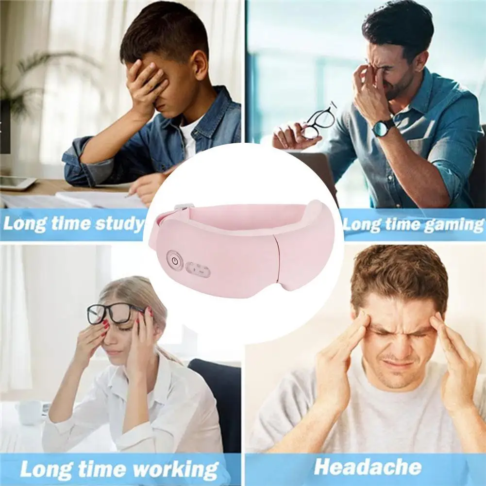 

Eye Massager 9d Air Pressure Vibration Eye Care Instrument Fatigue Relieve Hot Compress Bluetooth Music Smart Massage Glasses