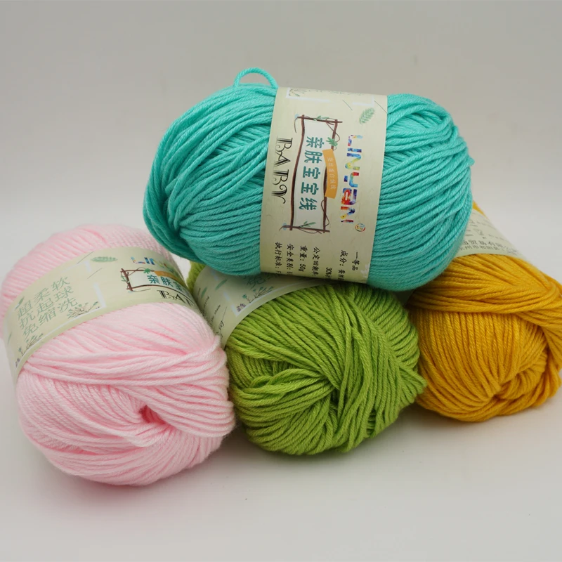 10 шт. * 50 г фиброзная бархатная пряжа для вязания кашемировая шерсть детская