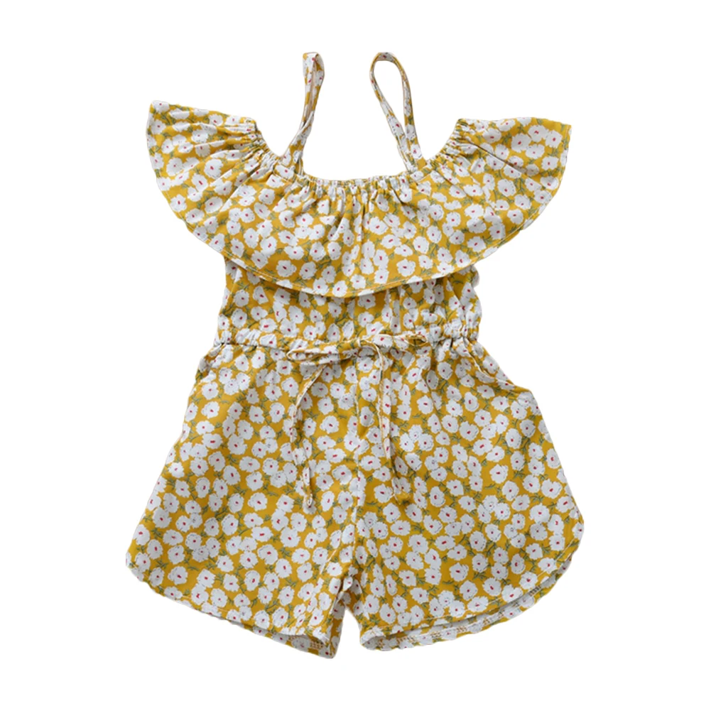 

WEIXINBUY Toddler Baby Rompers Summer Infant Newborn Girls Sleeveless Sling One-pieces Jumpsuit Kids Cotton Clothes 0-24M