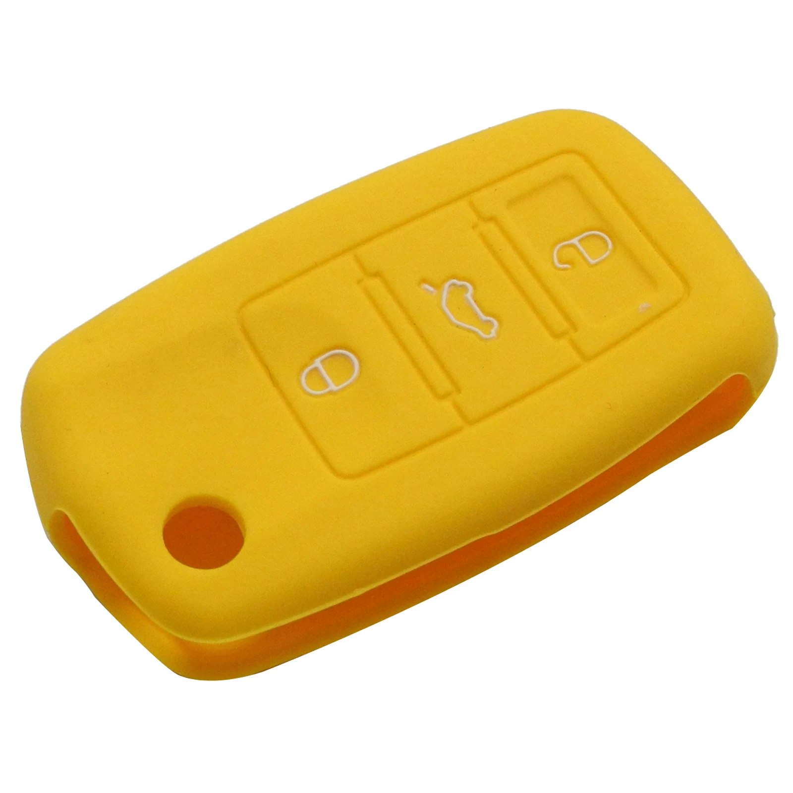 Jingyuqin 3B силиконовый чехол для ключей автомобиля для VW Golf Bora Jetta POLO Passat Skoda Superb Octavia Fabia SEAT Ibiza Leon Procted