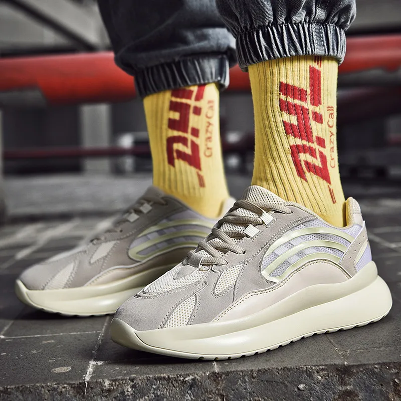 Hot Sale Shoes Men Casual Mesh Breathable Lace-up Lightweight Flat Sneakers Male Sports Running Footwear | Обувь