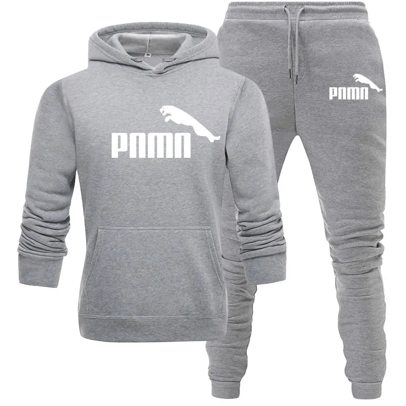 

2021 New Men's Autumn Winter Sets Hoodie+pants Two Pieces Casual Tracksuit Male Sportswear Gym Brand Clothing Sweat Suit