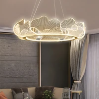 modern simple ins style fresh acrylic led iron art chandelier suitable for living room shopping mall coffee shop lights