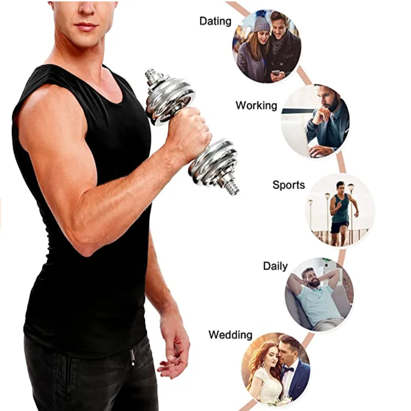 Мужская майка для коррекции фигуры и пота мгновенно Горячие майки с эффектом