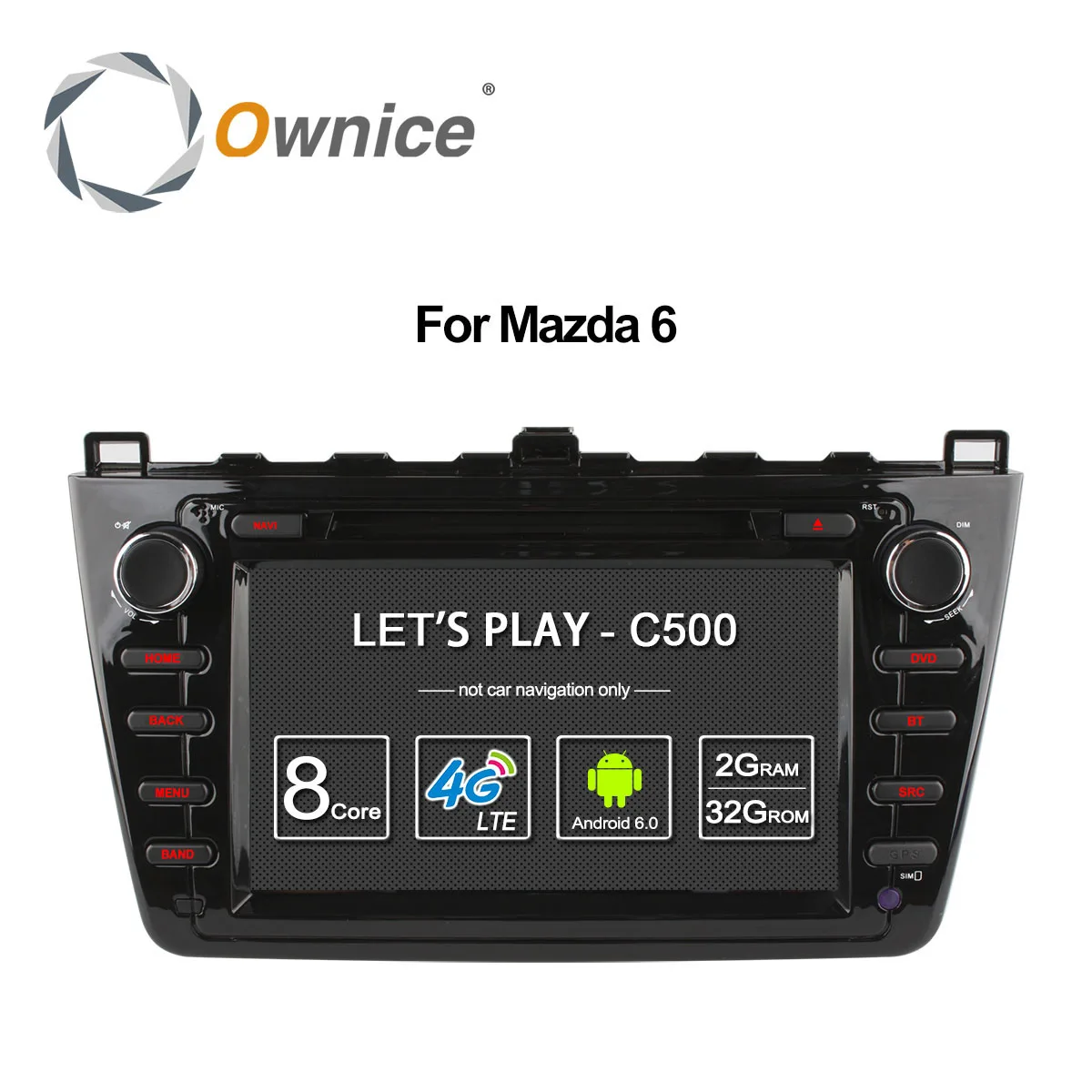 Автомобильный dvd gps Ownice C500 Octa Core Android 6 0 для Mazda Ruiyi Ultra 2008 2009 2010 2011 wifi 4G радио 2 Гб ОЗУ BT