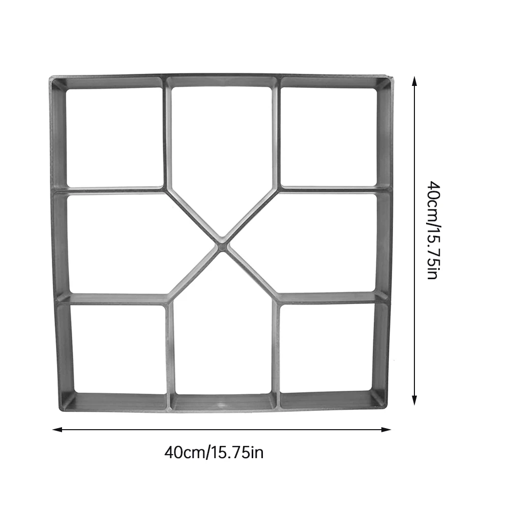 

Path Maker Mold Plastic DIY Concrete Driveway Mold Garden Walk Cement Stone Paver Black Driveway Mould Cement Maker Mould