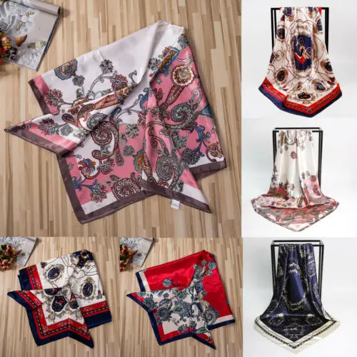 Женский шарф с принтом женская дизайнерская шаль люксового бренда бандана 53x53 см