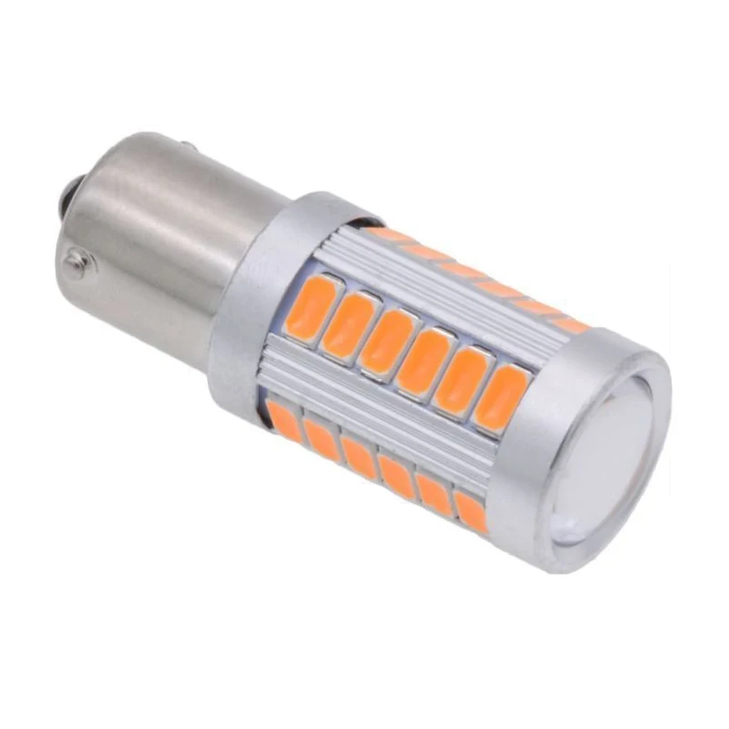 

Amber Lights LED 33SMD Turn Signal Brake Reverse Lamp DC 12V Universal Professional Replacement 2Pcs