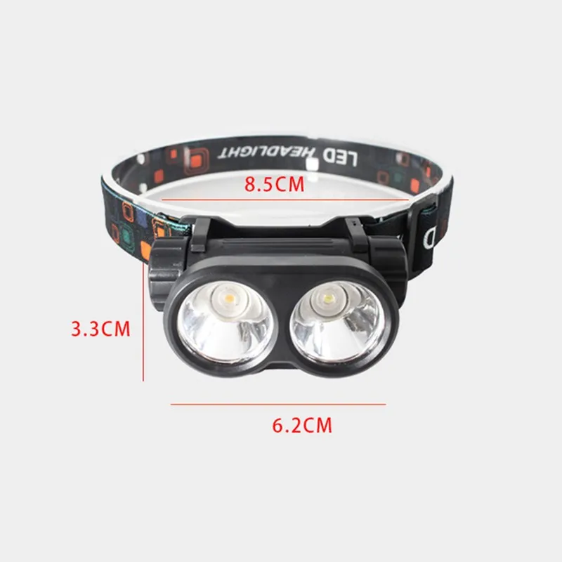 

Lightweight Easy To Carry LED Headlight Waterproof USB Rechargeable Camping Fishing Bicycle Headlamp Flashlight