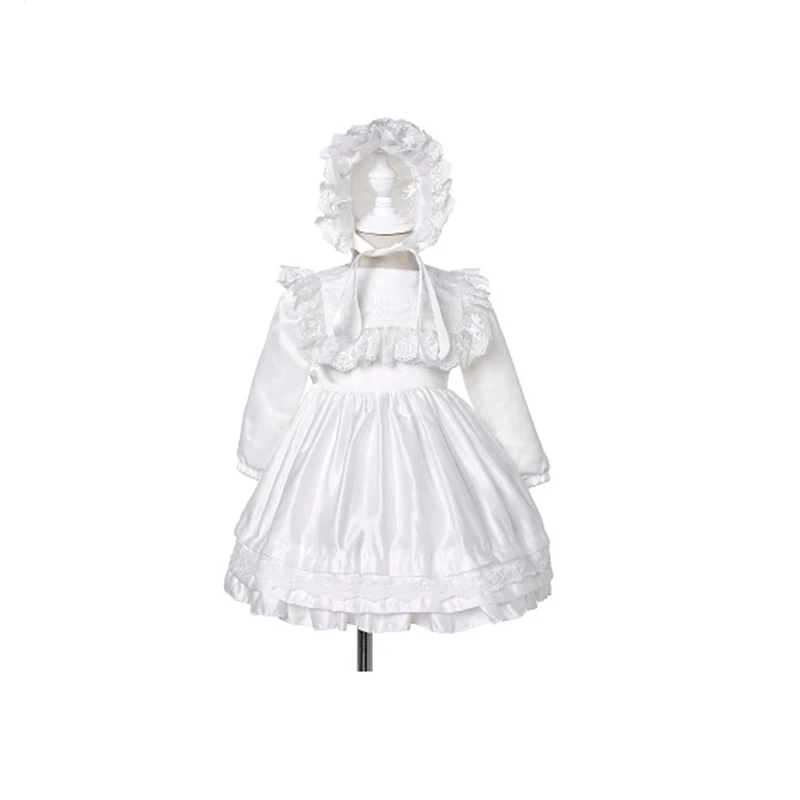 Детское платье для девочек детское из 100% хлопка на свадьбу + Кепка новый комплект