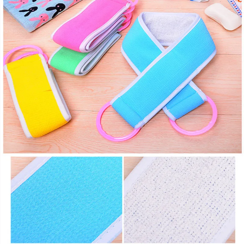 Мягкая отшелушивающая губка для душа щетка спины и массажа спа скраббер тела