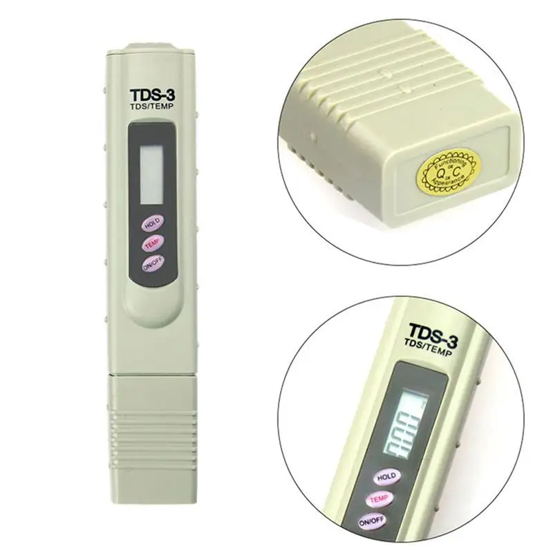 

Digital LCD TDS Meter Tester Aquarium Hydroponic Water Monitor Test Pen Accurate Readings For Drinking Water Swimming Pools