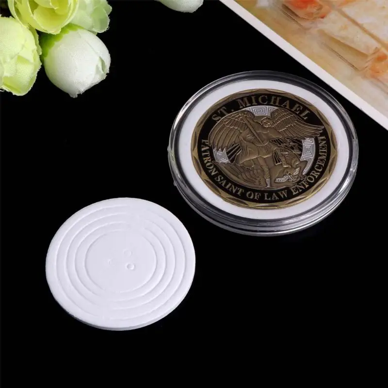 20 шт. прозрачные круглые 46 мм герметичные подходящие для глаз держатели хранения