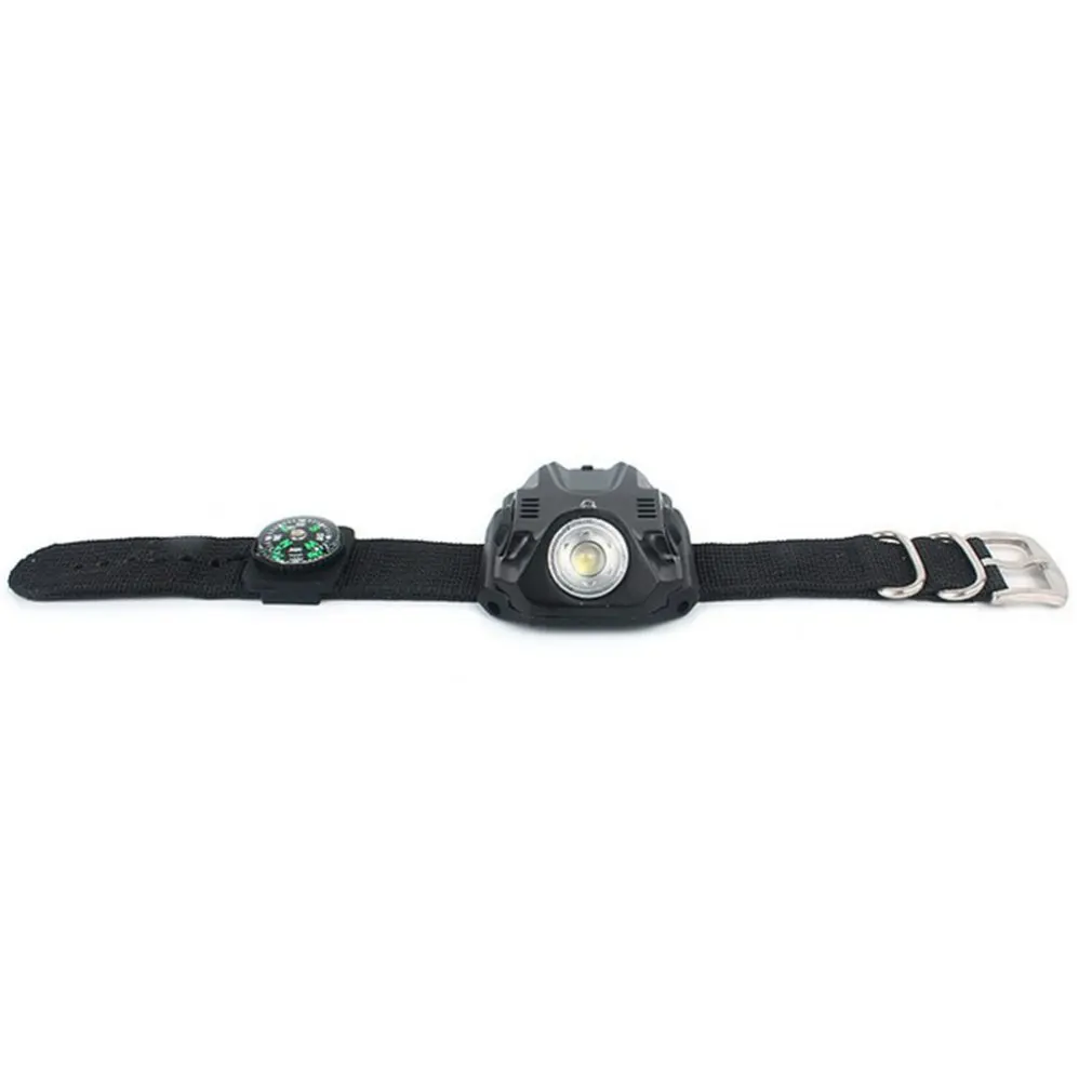 Outdoor Camping Glare Led Wrist Light Flashlight Night Fishing Running Bicycle Riding Multi-Function Watch |