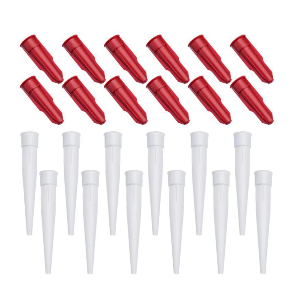 

12pcs Plastic Universal Caulking Nozzle Glass Glue Tip Mouth Home Improvement Construction Tools