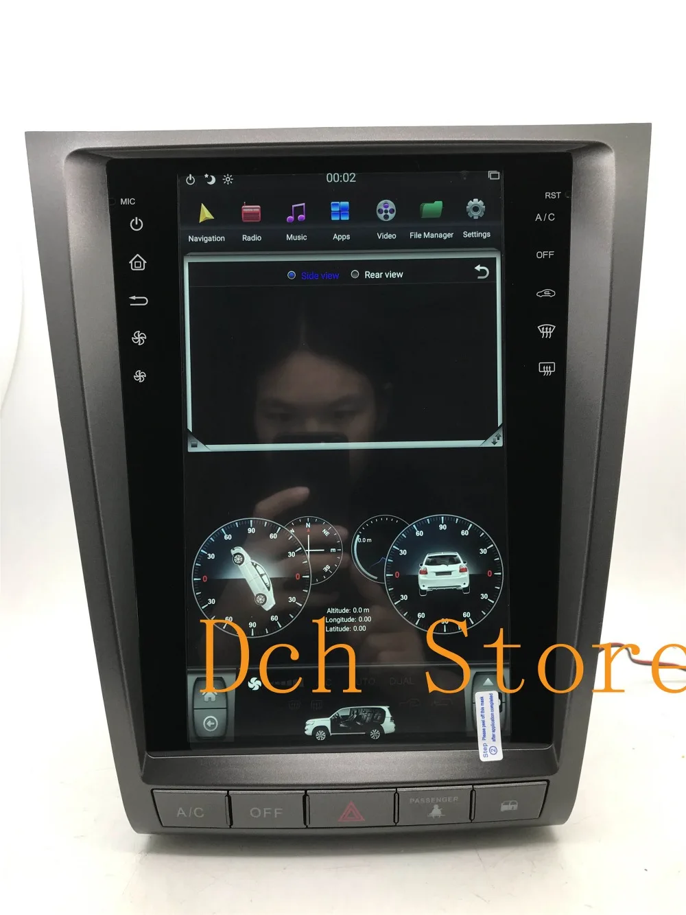 12,1 ''вертикальный экран tesla стиль Android 8,1 PX6 автомобильный dvd-плеер gps навигация для lexus GS GS300 GS460 GS450 GS350 2004-2011