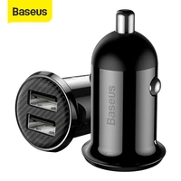 Baseus Dual USB Car Charger 4 8A Mini Phone Charger Car For iPhone Pro Max ForXiaomi ForSamsung Dual USB Charger