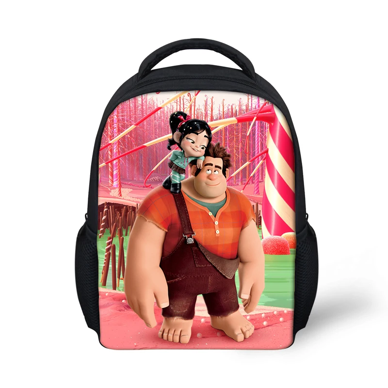 Cartoon Kindergarten Baby Backpack Wreck-It Ralph Pattern Kids Book Bags 3D Anime Design Boys Girls Small School Bags