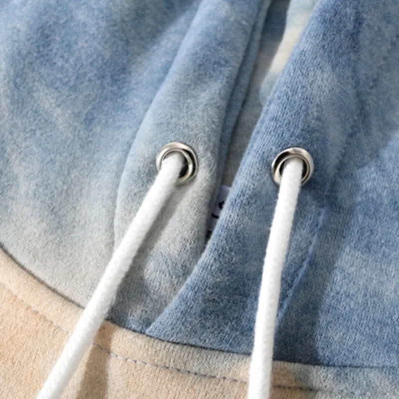 

Hip Hop Men's Sweatshirt Harajuku Hoodie Streetwear Cotton Loose Print Pullover Hooded Couple Tie-dye Camouflage Autumn Winter