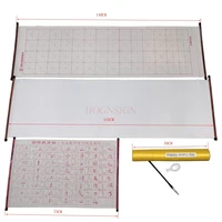 6pcsset students present no ink magic water writing cloth brush gridded fabric mat chinese calligraphy practice practicing