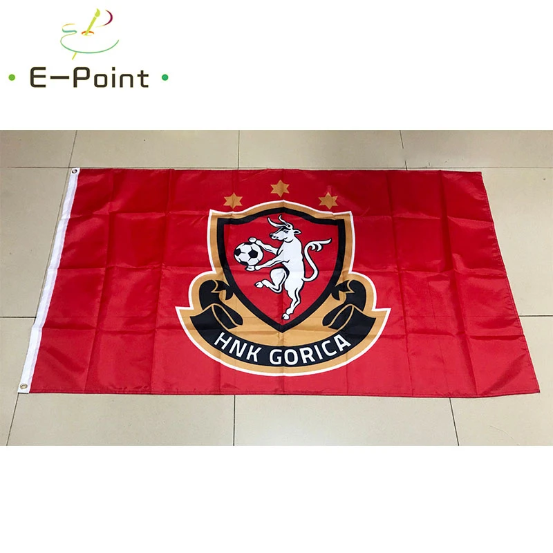 Флаг Хорватии HNK Gorica 3 фута * 5 футов (90*150 см) полноразмерные рождественские