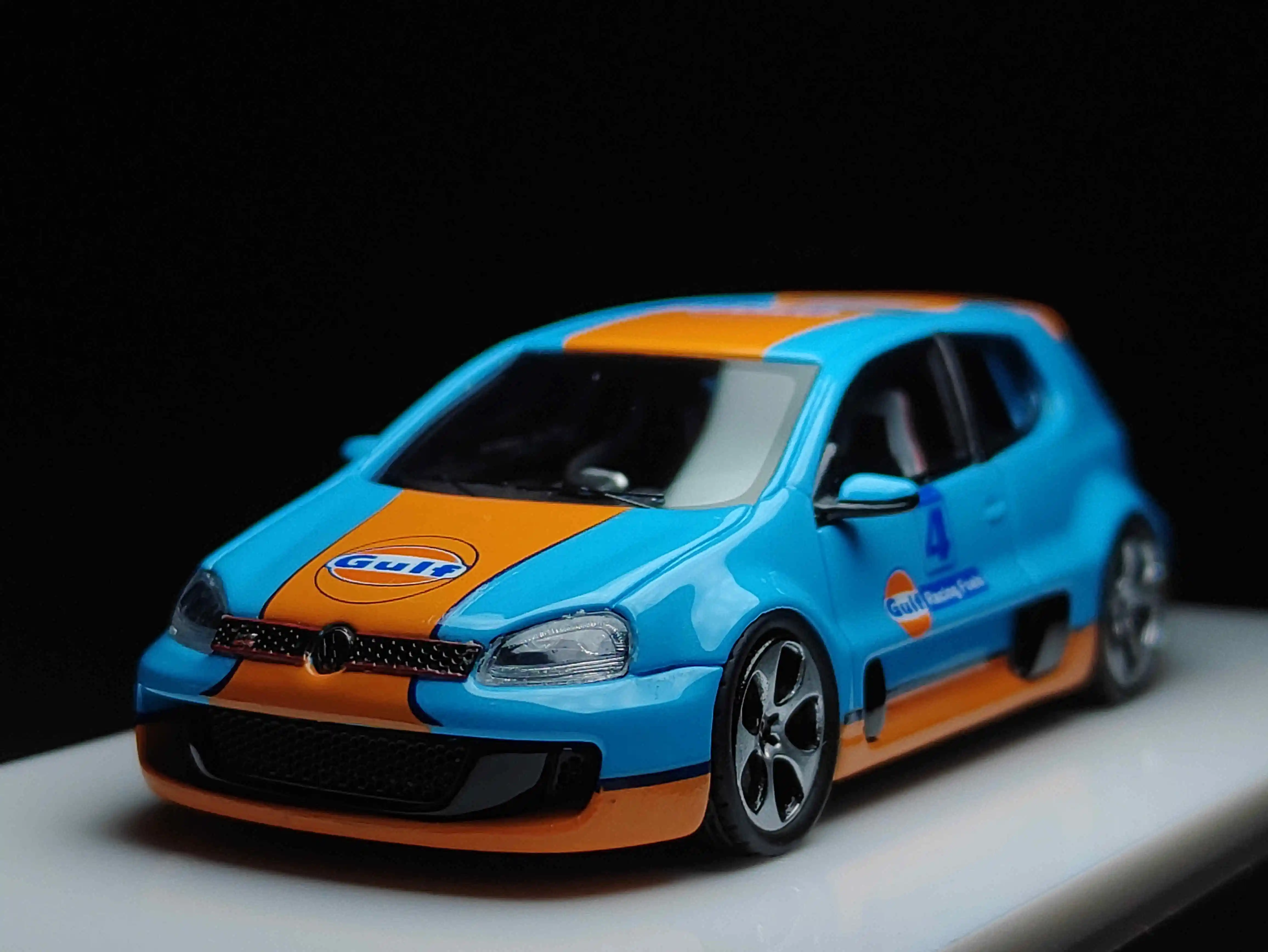 

TP 1/64 VW Golf GTI W12 650 Gulf Resin Model Car Collection Limited Edition