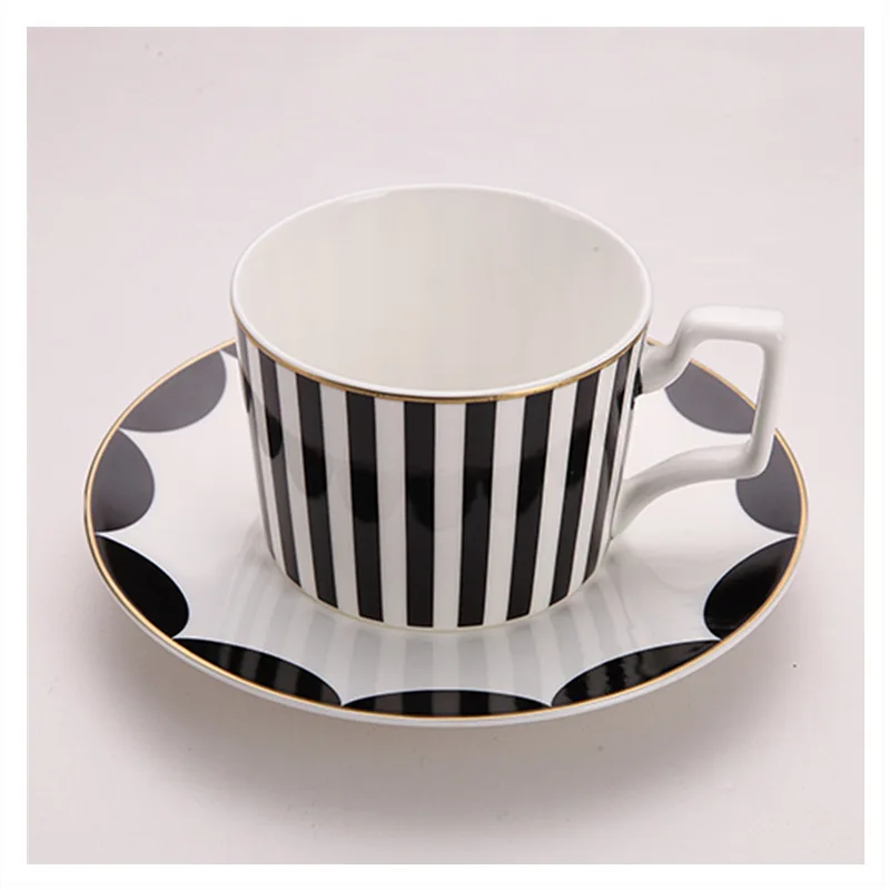 

Restaurant black and white table decoration bone china tableware steak dish cloth dish dish coffee tea dish