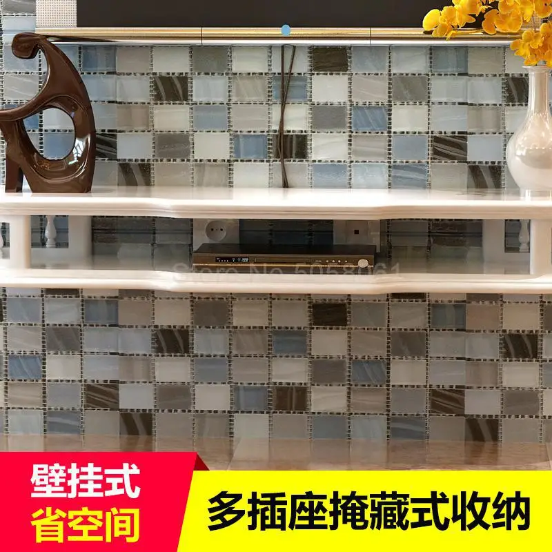 Экологически чистая настенная подвесная ТВ-тумба в средиземноморском стиле