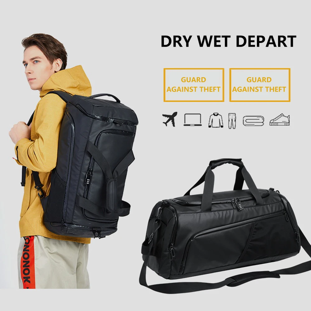 

Multifunction Men'S Gym Sports Bag Women Fitness Sport Bag Backpack With Shoe Compartment For Travel Training