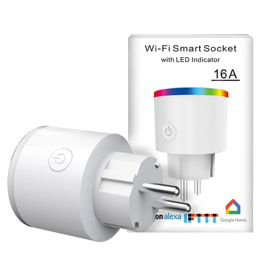 

Европейская розетка питания для дома, Wi-Fi, беспроводной пульт дистанционного управления, умная розетка, дистанционное управление, работает ...