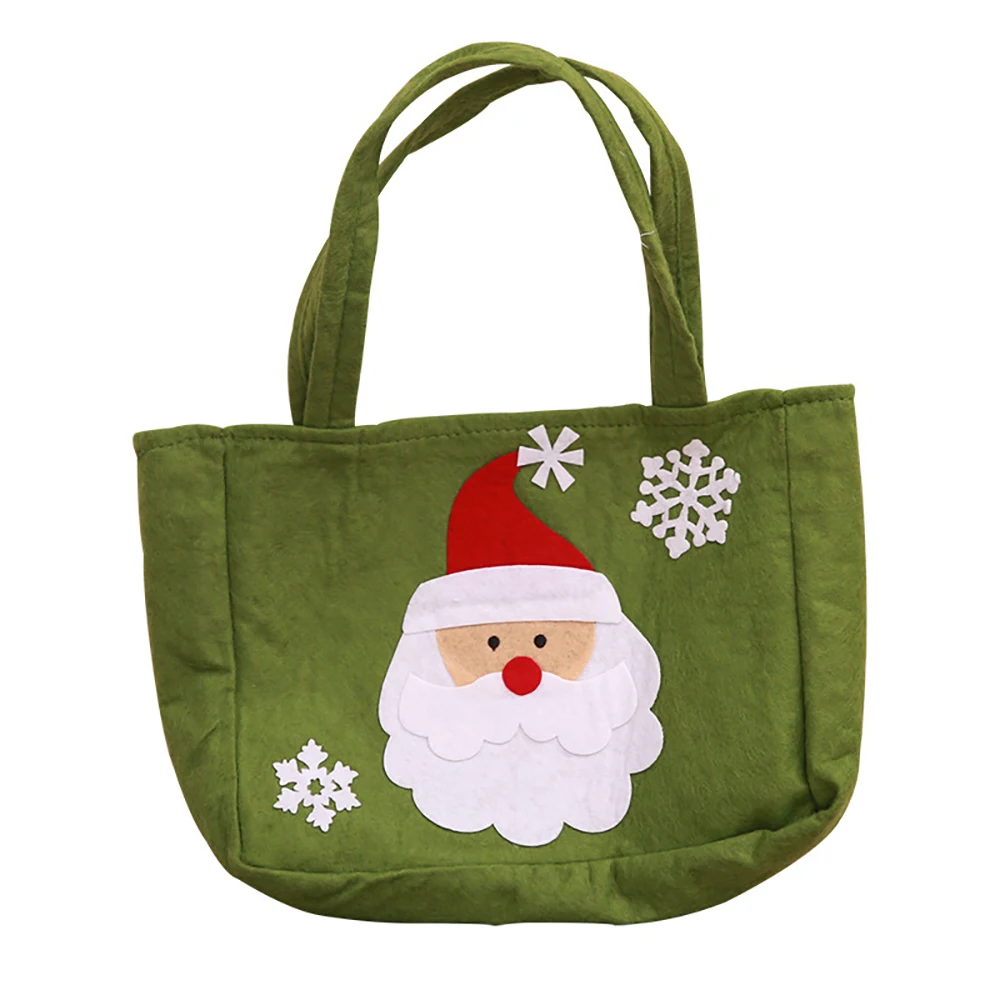 Сумка тоут с рисунком оленя красного и зеленого цветов Подарочная сумка Детская