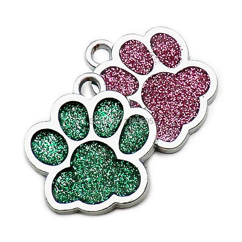 

Wholesale 100pcs bright Pet shiny claw id pet dog accessories alloy ID tag puppy pet collar pendant pet dog cat dog back home