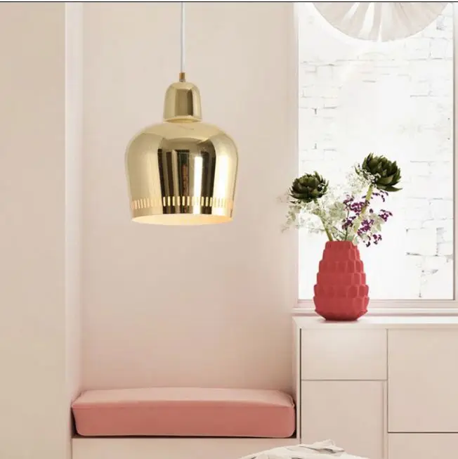 Золотой белый черный серебряный шарик из кованого железа люстра E27 спальня