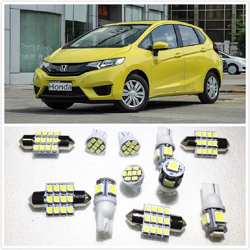 11 компл. белый светодиодный светильник внутренняя упаковка T10 &amp 31 мм Карта Купол