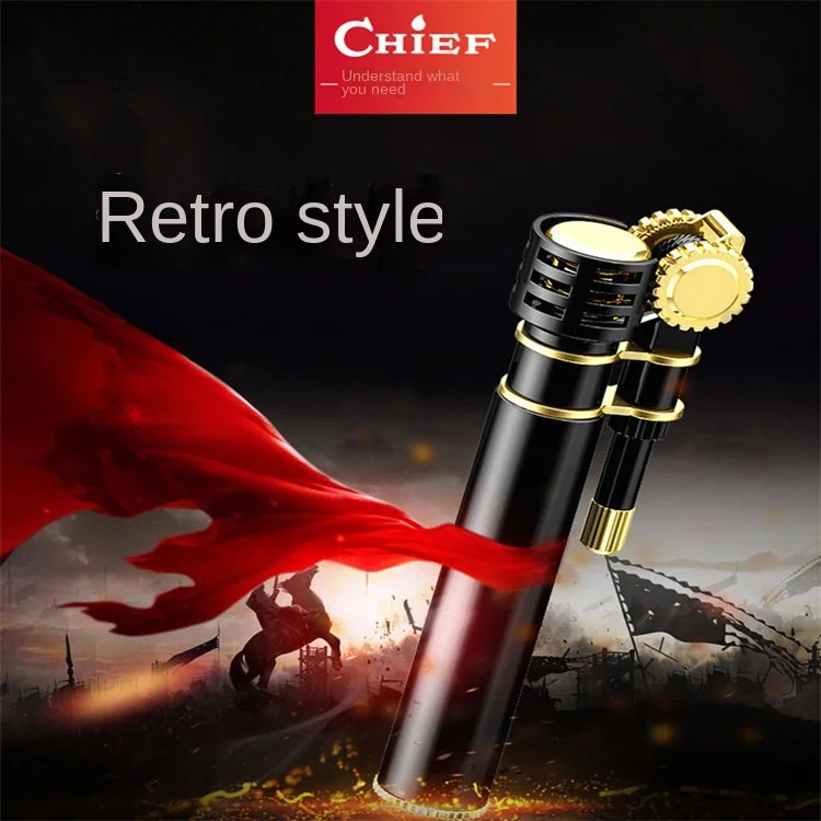 

Kerosene Lighter Leader, Copper Shell, Copper Lighter, Retro Luxury Personality Creative Flint Wheel Lighter Smoking Accessories