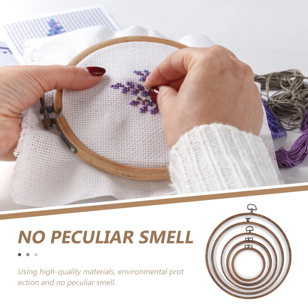 

5Pcs Embroidery Hoops Needlework Frames Cross Stitch Fabric Fixator
