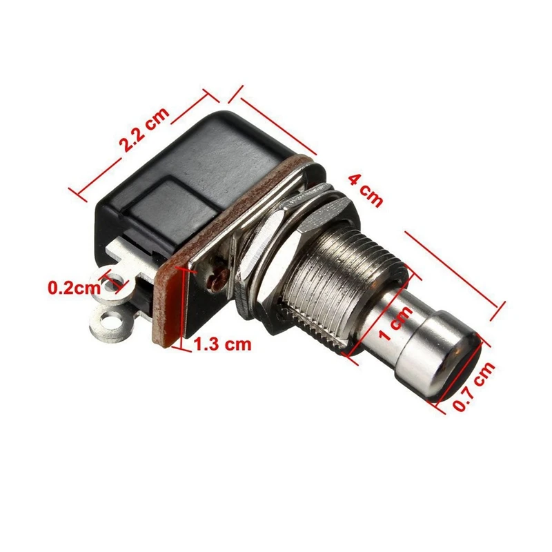Guitar Effects Pedal Box Momentary SPST Button Stomp Foot Switch Push PBS-24B-4 Pack Of 5 | Спорт и развлечения