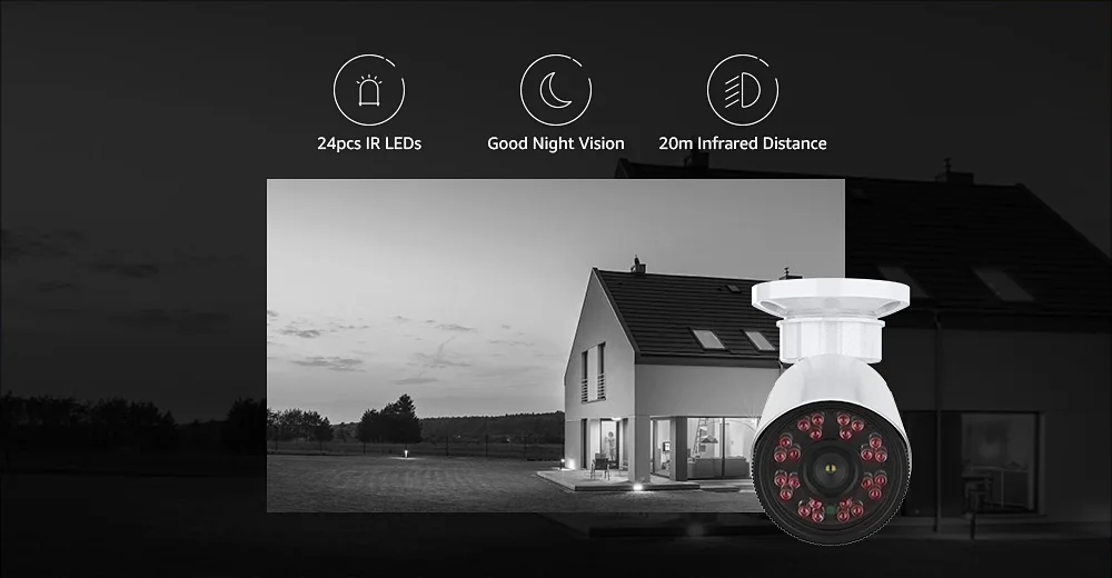 H. View 16CH система видеонаблюдения 8 720P уличная камера безопасности 16CH CCTV DVR комплект видеонаблюдения iPhone Android Удаленный просмотр