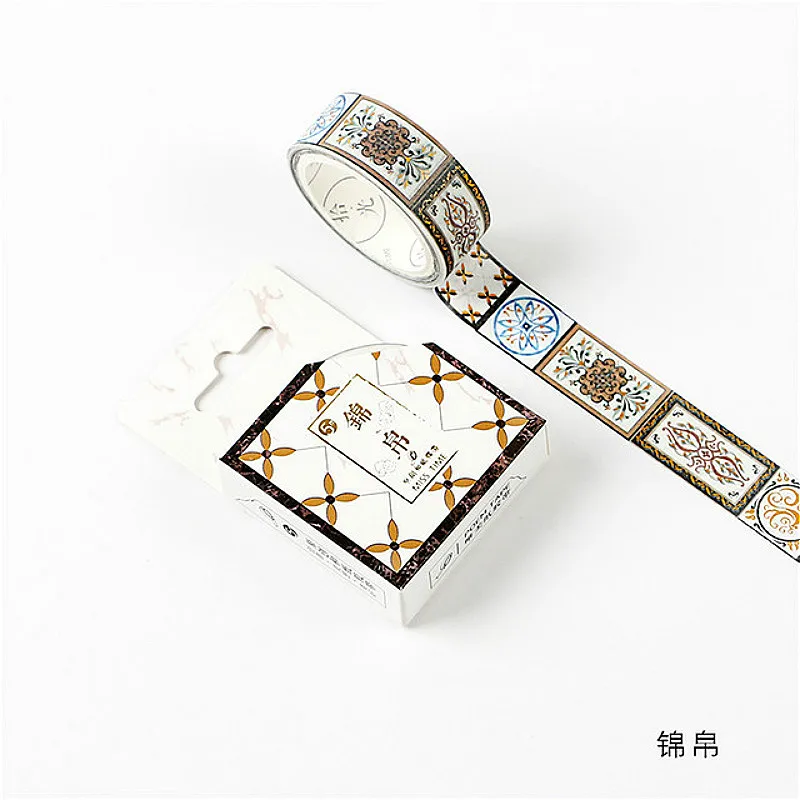 1 шт Высокое качество лента Washi пакет в полоску и с рисунками сетка/Цветы