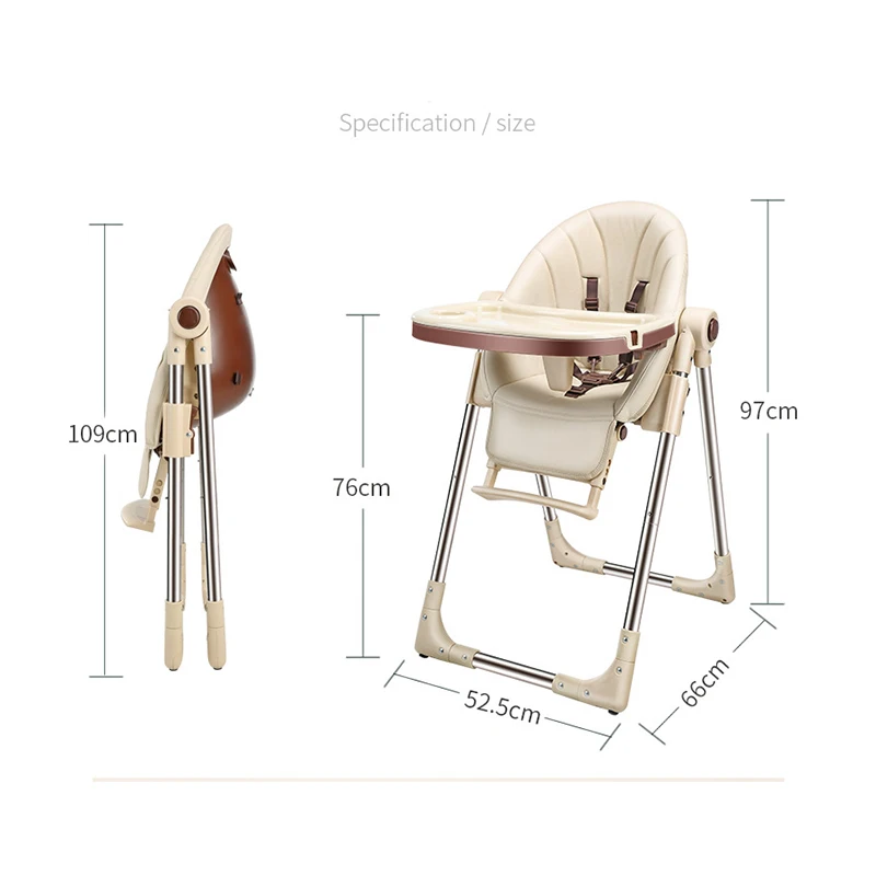 Обновлено с колесами портативное детское кресло для новорожденных регулируемое